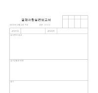 보고서 (결재사항실천) 보고서 (결재사항실천)